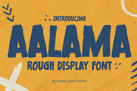 Aalama: A Rough Display Font with Classy Editorial Appeal