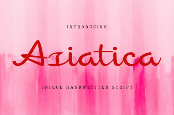 Asiatica: A Beautiful Handwritten Font for Handmade Business Designers