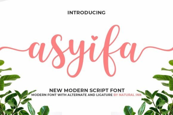 Asyifa: A Modern Calligraphy Font for Elegant Editorial Design