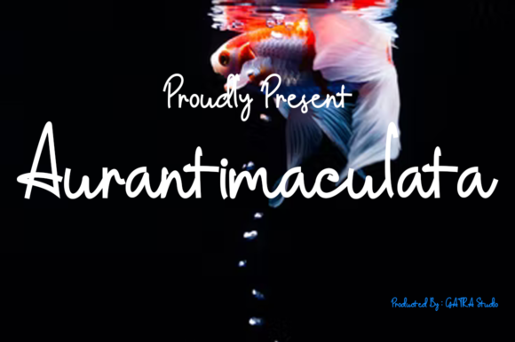 Aurantimaculata: A Clean Handwritten Font for Modern Branding Projects
