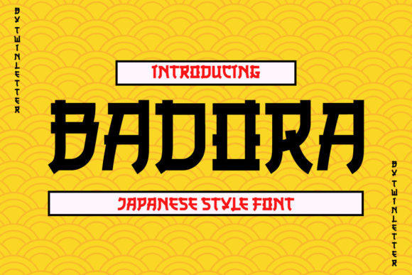 Badora Faux Japanese: A Handwritten Display Font for Crafters and Makers