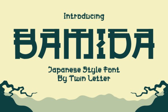 Bamida Faux Japanese: Elegant Display Font for Crafters & Sellers
