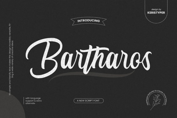 Bartharos: A Script Handwritten Font for Elegant Campaign Design