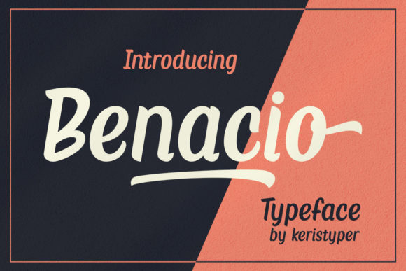 Benacio: A Handmade Display Font for Natural, Elegant Editorial Design