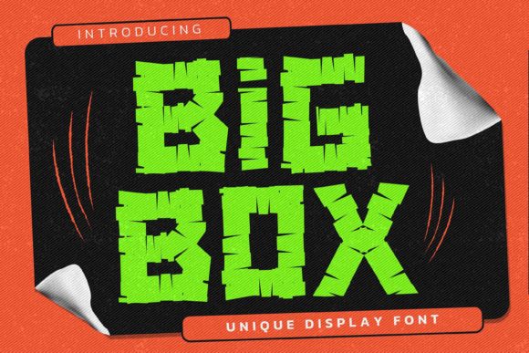Big Box: A Bold Display Font for Modern Web Design and Digital Branding