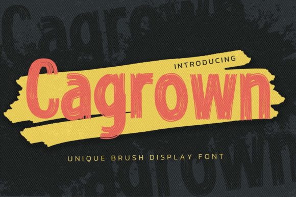 Cagrown: A Brush Display Font That Elevates Small Business Branding