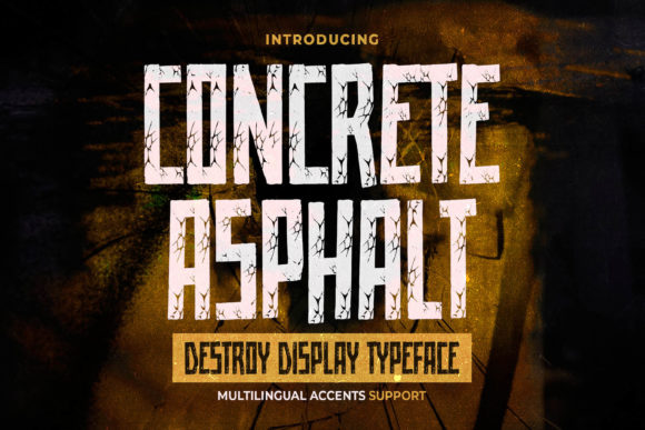 Concrete Asphalt: A Bold Display Font for Impactful Web Design