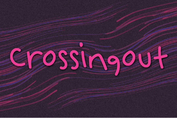 Crossingout: A Fun Handwritten Font for Crafters and Makers