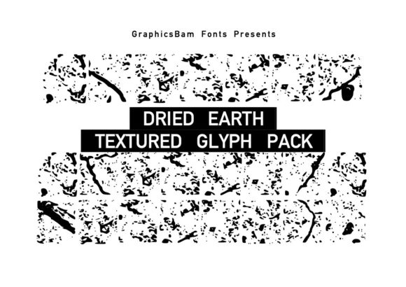 Dried Earth Glyph: A Bold Font for Natural Design Campaigns