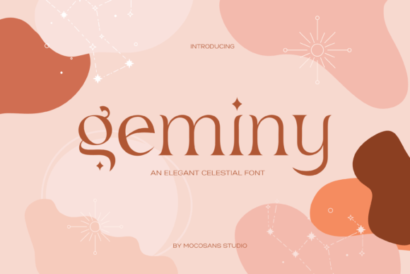 Geminy: A Retro-Modern Decorative Font for Creative Designs