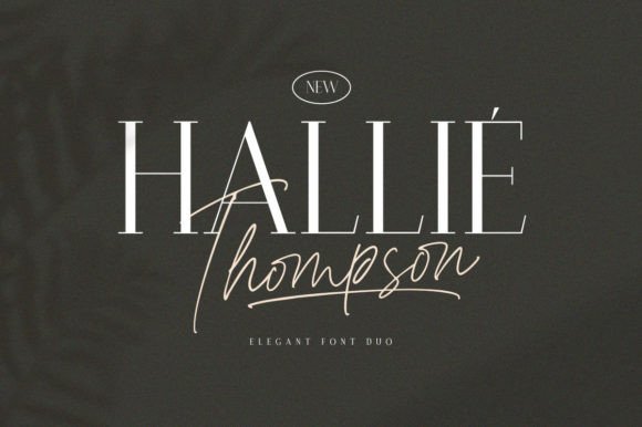 Hallie Thompson: A Modern Serif Font Pairing for Elegant Craft Designs