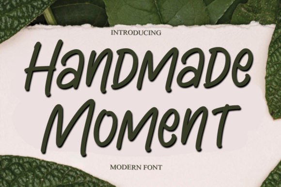 Handmade Moment: A Sweet Handwritten Font for Authentic Branding