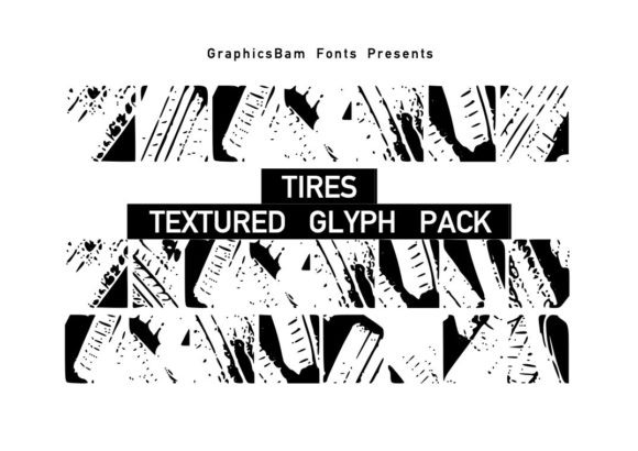 How Tires Textured Glyphs Font Adds Natural Texture to Editorial Design