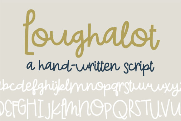 Loughalot: A Quirky Handwritten Font for Creative Projects