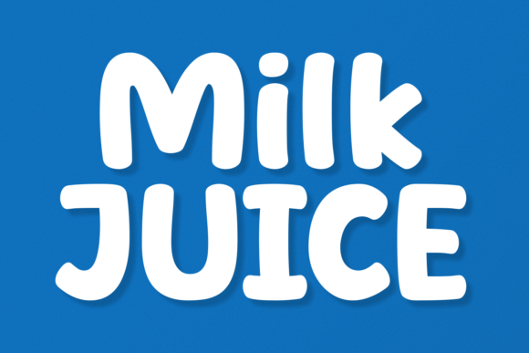 Milk Juice: A Display Font That Elevates Small Business Branding