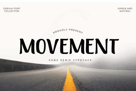 Movement Font: Elegant Display Typeface for Creative Projects