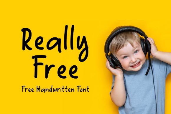 Really Free: A Clean Handwritten Font for Crafters and Makers