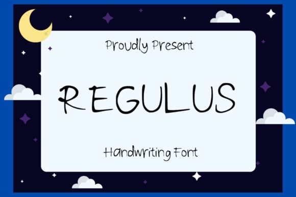 Regulus: A Cute Handwritten Font for Relaxed Editorial Design