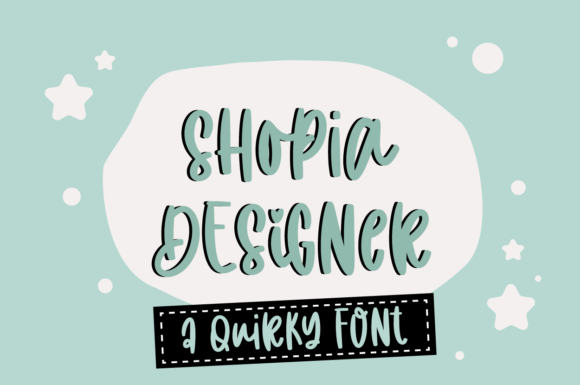 Shopia Designer: A Quirky Handwritten Font for Creative Branding Projects