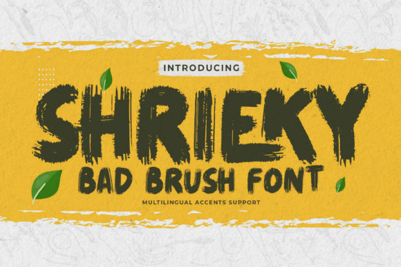 SHRIEKY Font: A Bold Display Typeface for Creative Branding Projects