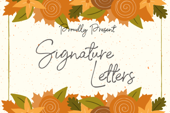 Signature Letter: A Delicate Handwritten Font That Elevates Small Business Branding