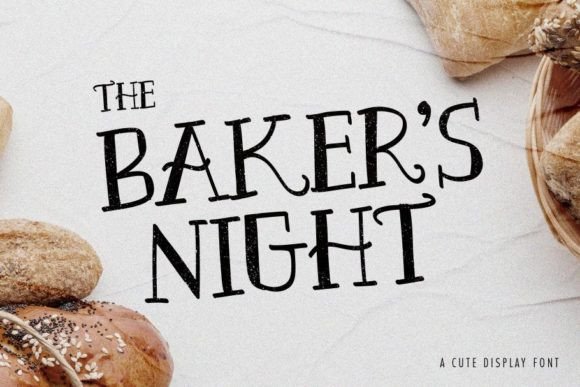 The Baker's Night: A Cute Serif Font for Crafty Projects