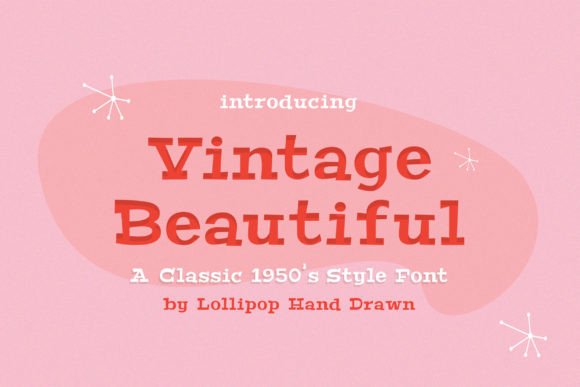Vintage Beautiful: A Retro Serif Font for Timeless Editorial Design
