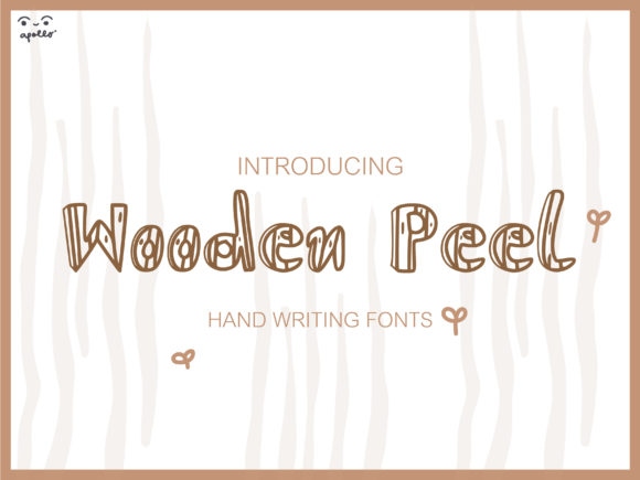 Wooden Peel: A Natural Display Font for Creative Designs